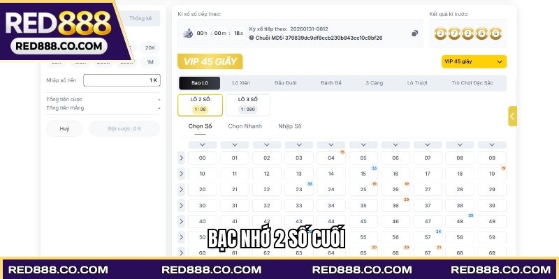 Bạc nhớ 2 số cuối