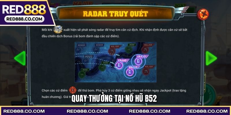 Quay thưởng tại Nổ hũ B52