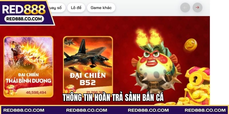 Thông tin hoàn trả sảnh bắn cá